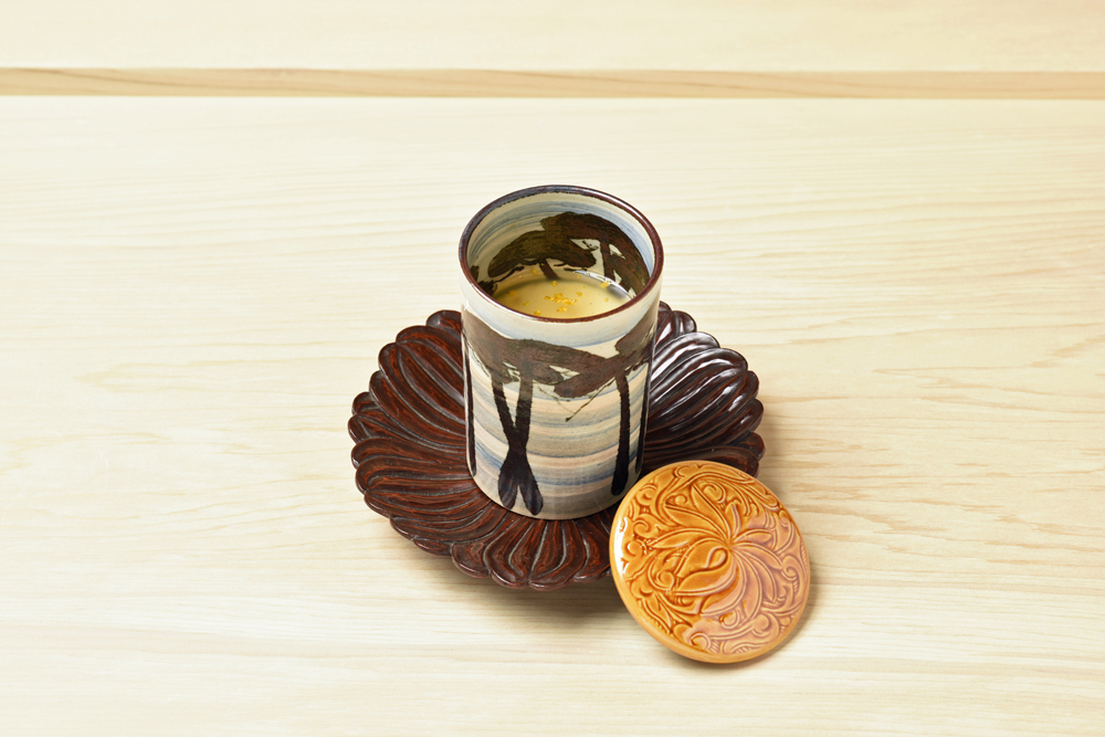 蕗味噌和え(雲丹、筍、芽葱、桜花塩漬、煎り胡麻)